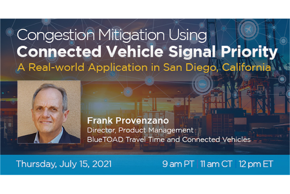 Webinar: Congestion Mitigation Using Connected Vehicle Signal Priority