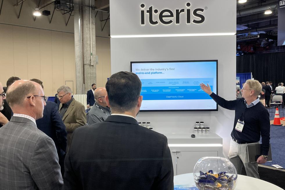 CEO Joe Bergera presenting at the Iteris booth